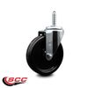 5 Inch Phenolic Wheel Swivel 5/8 Inch Threaded Stem Caster Service Caster
