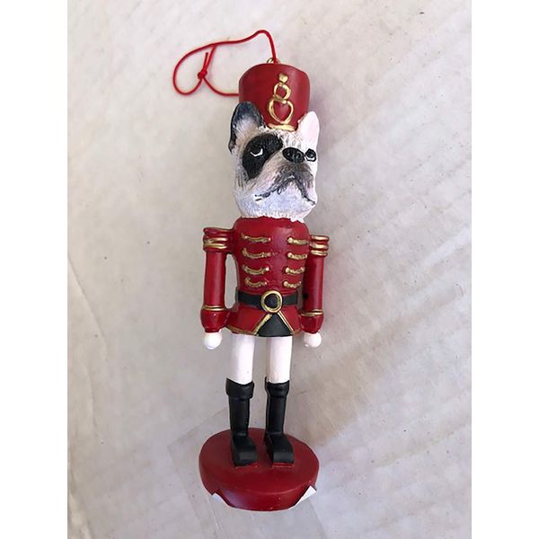 E&S Pets 35358-65 French Bulldog Nutcracker Soldier Dog Ornament