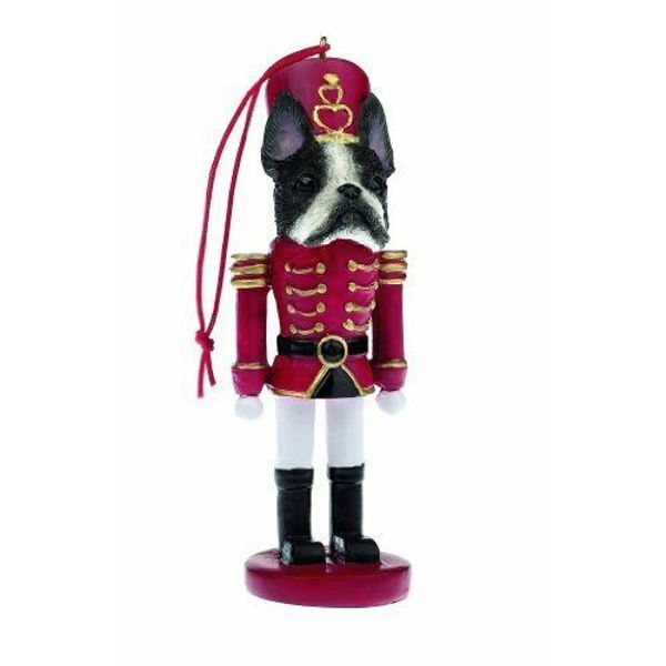 E&S Pets 35358-76 Boston Terrier Nutcracker Soldier Dog Ornament by E&S Imports