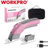 WORKPRO 4V Cordless Electric Scissors Rechargeable Powerful Shear Cutter 2 blade