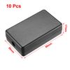 sourcingmap 10pcs 60 x 36 x 17mm Electronic Plastic DIY Junction Box Enclosure Case Black