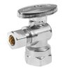 EFIELD 2 PCS 1/2" FIP X 3/8" OD 1/4 Turn  Compression Angle Stop Valve 