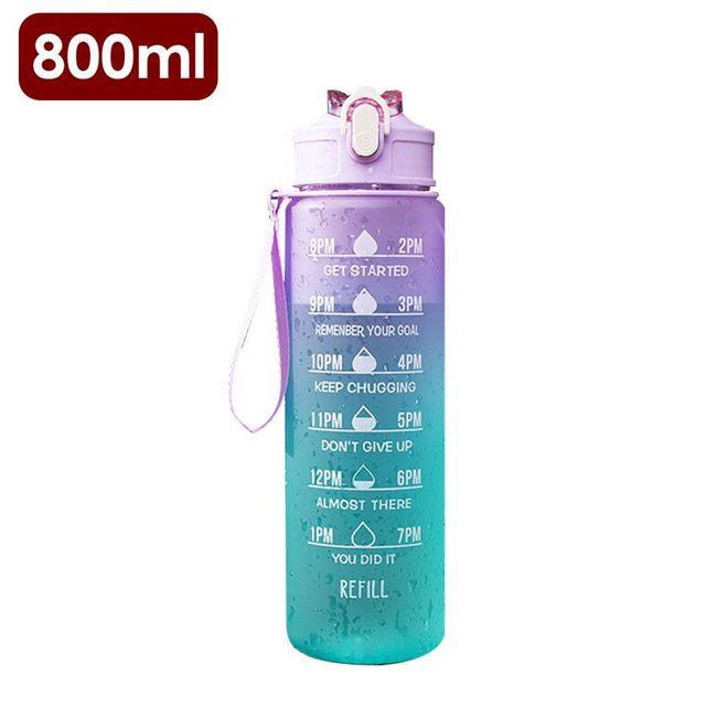 Dropship 2 Liter Water Bottle With Straw Motivational Water Jug