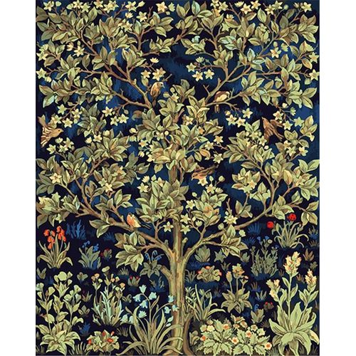 DIY Paint by Numbers Kits, Amiiba Tree of Life, Happy Tree Birds Flowers 16x20 inch Acrylic Painting by Number Wall Art Crafts (Tree, Without Frame)