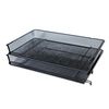 Universal One Mesh Stackable Side Load Tray, Legal, Black