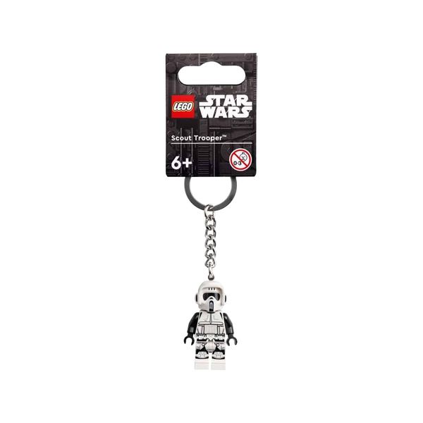 LEGO Star Wars Scout Trooper Minifigure Keyring 854246, White, Small