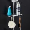 8" Shower Faucet Set Rain Rectangle Head Wall Mount Mixer Taps with Hand Spray