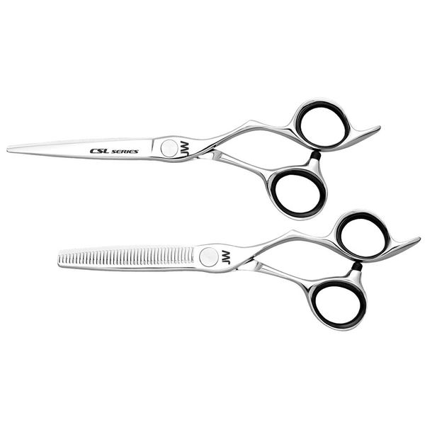JW Shears CSL Series Shear & Thinner Combo - FREE Case Included (6.25")