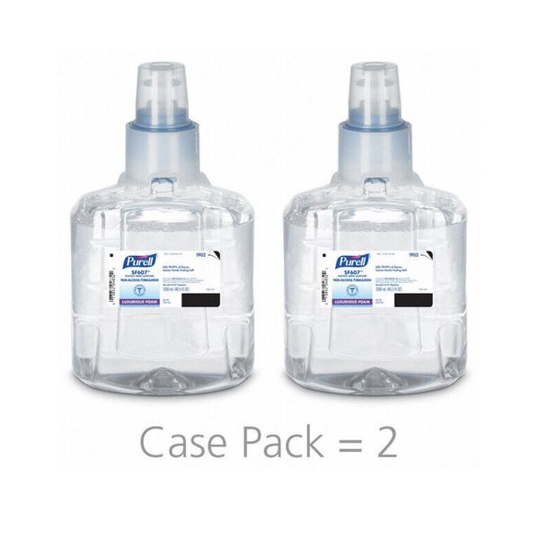 1902-02 Purell SF607 Hand Sanitizer, Foam, 1200ml 2 Pack Exp.1-2025