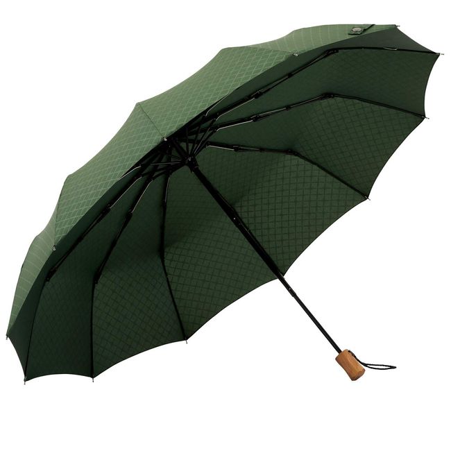 mabu Edo SMV-40544 12-Rib Folding Umbrella, Grass x Bamboo Fence