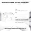 DWCN White Round Table Cloth Wipe Clean Tablecloth Wipeable Water Resistant Table Covers Round 120cm Diameter