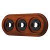 QR1 Series Surface-Mounted Retro Frame 3-Way Beech Wood Dark