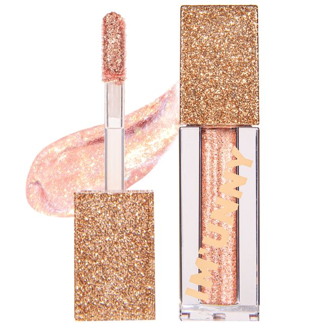 I'm Uni Darjeeling Liquid Glitter Eye Shadow, 01 Gold Sparkle, 1EA