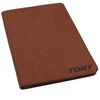 Personalized Portfolio Pad Holder with Zipper - Custom Padfolio (Rust)