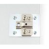 Kitchen Cupboard Door Hinge Repair KIT Includes Plates and Fixing Screws - Silver x2