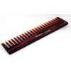BUCO Comb Sawn Coarse Tooth - 17 cm, Cellulose Acetate Plate Material, Hair Friendly, Scalp-friendly, Red, Women, Fine Hair, Female