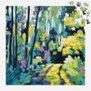Galison Painted Path – Clair Bremner 500 Piece Puzzle Featuring Greenery Spread Over A Forest Path