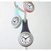 Bathroom Clock, Waterproof Clock, Wall Clock, with Suction Clock, Waterproof, Silent, For Bathroom, Kitchen, Bath, Home, Stylish (White)