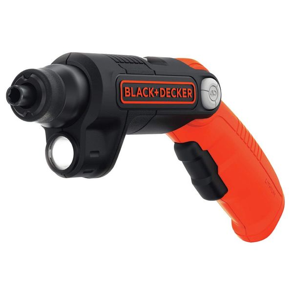 BLACK+DECKER 4V MAX* Cordless Screwdriver with LED Light (BDCSFL20C), Black