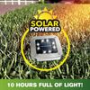 Bell + Howell Square 8 LED Outdoor Disk Lights Auto On & Off - 8 Pack