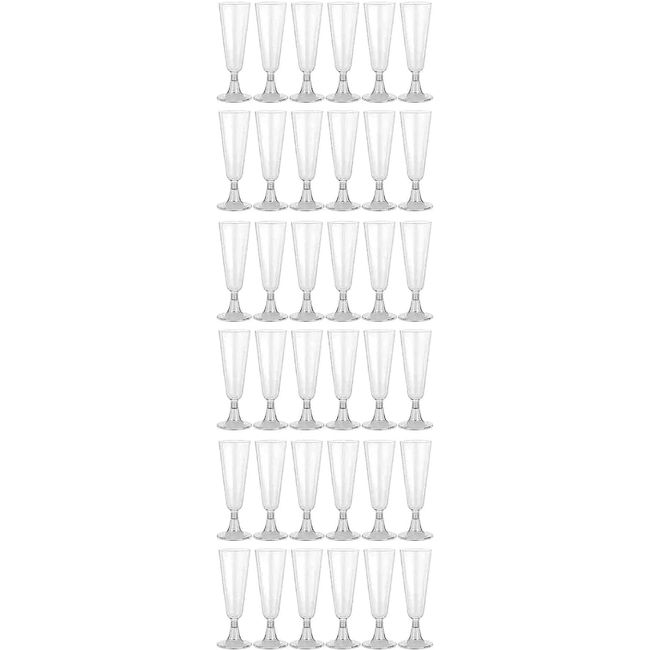 36 Pcs Disposable Champagne Glasses (Parfait, Dessert Cup, Wine Glass, Champagne Glass) SVSHA36