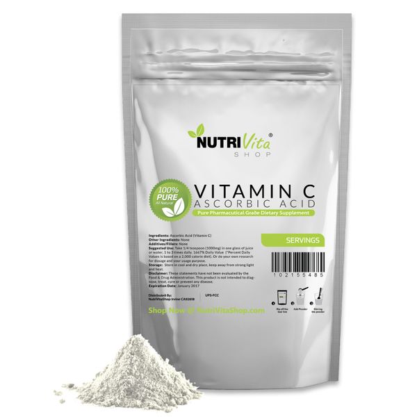 11 lb (5000g) 100% PURE Ascorbic Acid Vitamin C Powder US Pharmaceutical Grade