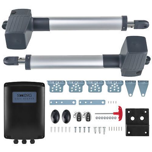 CO-Z 1300lb Dual Swing Gate Opener with Remote Controls Infrared Sensors