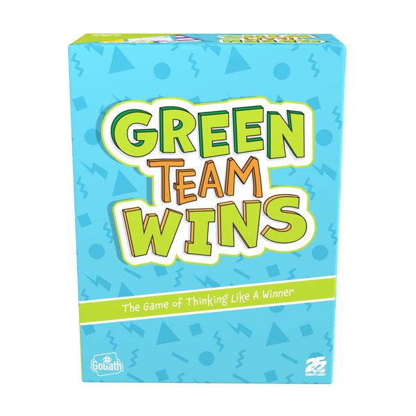 Goliath Games - Green Team Wins, The Game of Thinking Like a Winner, Family Party Games, for 3-6 Players, Ages 10+