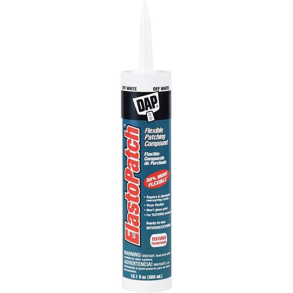 12 Pack of 10.1 oz Dap 12286 ElastoPatch White Textured Flexible Patching Compound