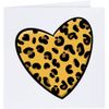 'Leopard Print Heart' Blank Greeting Card (GC00033506)