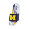 FOCO Michigan Wolverines NCAA Womens Glitter Gel Slide - L