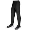 CHAMPRO Standard Performance Polyester Pull-up Baseball Pants, Black, Small