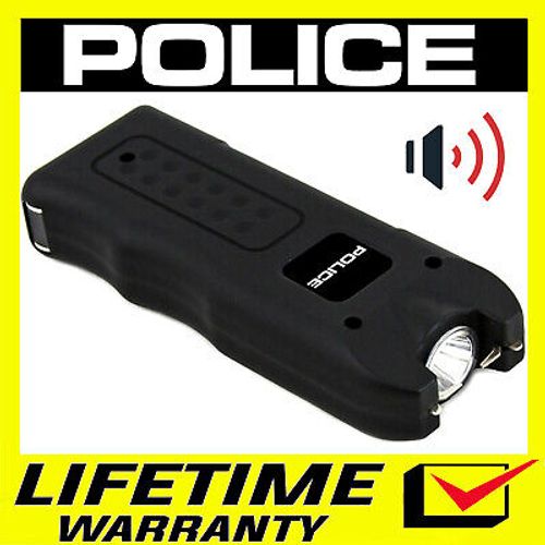 POLICE Stun Gun 628 700 BV Self Defense Rechargeable LED Flashlight Siren Alarm