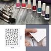 12 Sheets Self-Adhesive Nail Art Stickers Flower Butterfly Moon Star Pattens Nail Decals Hollow Manicure DIY Nail Decoration for Acrylic Nails Black White Rose Gold