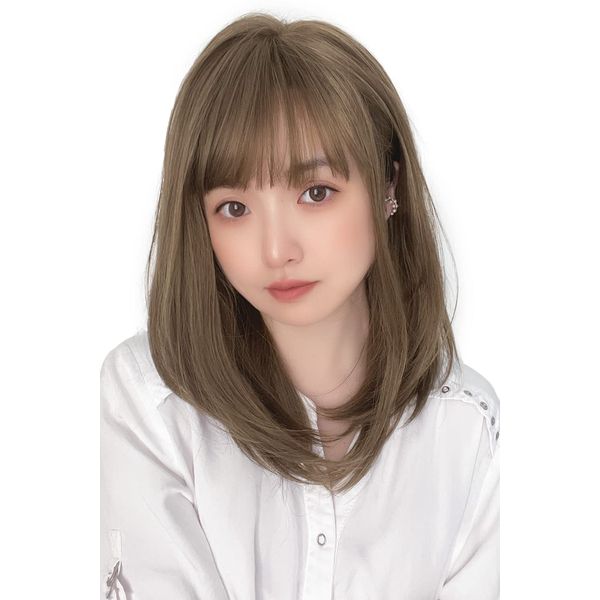 Brightlele hf1573-UK Wig, Full Wig, Medium, Semi-Long, Curl, Layer, Straight
