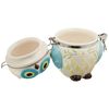 Boston Warehouse Hinged Jar with Floral Owl Design