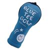 Blue Tea Golf Stretch Smile Headcover HC-034 [For UT/Utility] Blue