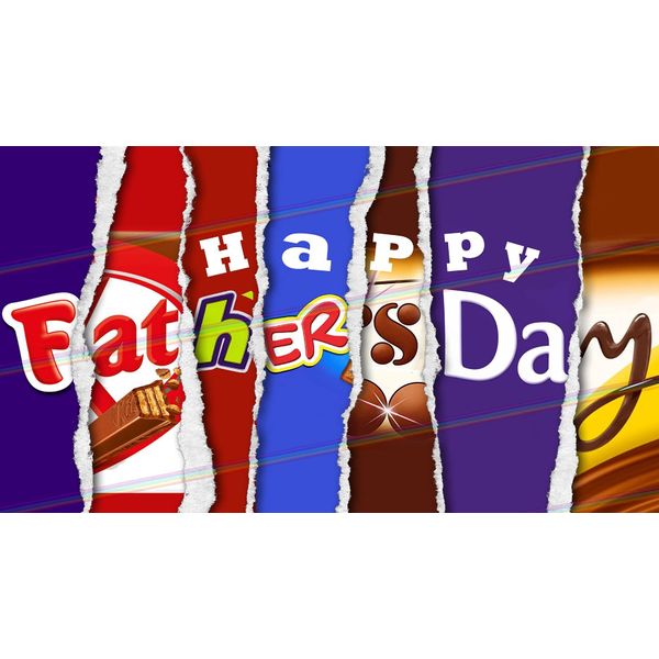 Happy Father's Day Chocolate Bar Wrapper Novelty Insults Father's Day Love Gift Present Rude Funny (Chocolate Bar Not Included)