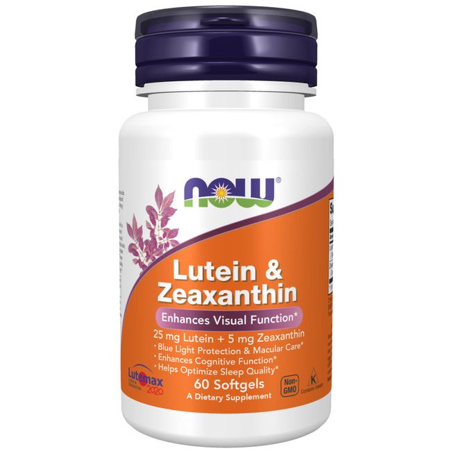 NOW FOODS Lutein & Zeaxanthin 60 Softgels Eye Health 06/25EXP