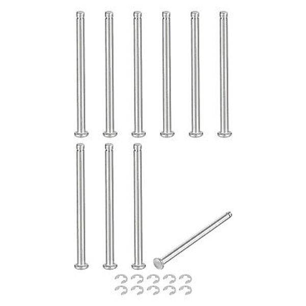 10Set M4x60mm 304 Stainless Steel Cylindrical Shaft Snap Ring Locating Pin