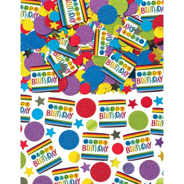 Amscan Rainbow Birthday Confetti