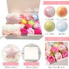 Un usual-store Bath Salts, Gift Set, Bath Flowers, Gift, Box, Birthday, Wedding Gift, For Bath, Heat Retention, Relaxing, Mini Rose, Soap Flowers, Women's, Mother's Day, Anniversary, 60th Birthday Celebration (Pattern 1)