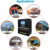 4000W MPPT Solar Charge Controller 100A/12V 24V 36V 48V USB Battery PV Regulator