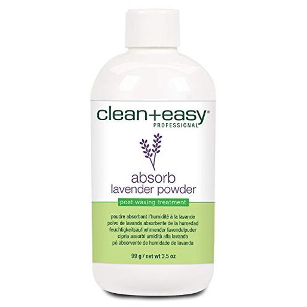 Clean + Easy Absorb Lavender Powder Pre Waxing Treatment | Moisture Absorbent Powder for Hair Removal, 3.5 oz