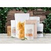 Jamo Solutions | 1pc, Sample Pack | Transparent/Clear Stand up Pouch with Zip Lock/Grip Heat Seal Extra Thick