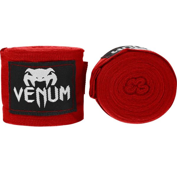 Venum Boxing Hand Wraps, Red, 2.5-Meter