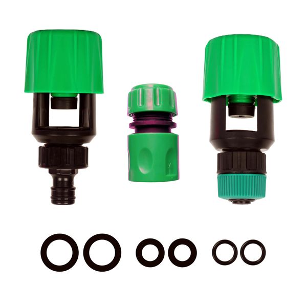 Mixer Tap Hose Connectors Set,Hose to Tap Hose Connectors,Hose Adapter for Kitchen Tap,Universal Adjustable Hose Pipe Tap Connector Kitchen Sink,Tap Connector for Hose pipe for Kitchen Garden Bathroom