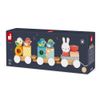 Janod Pure 2-in1 Stacking and Pull-Along Wood Train - Ages 1+ - J05157