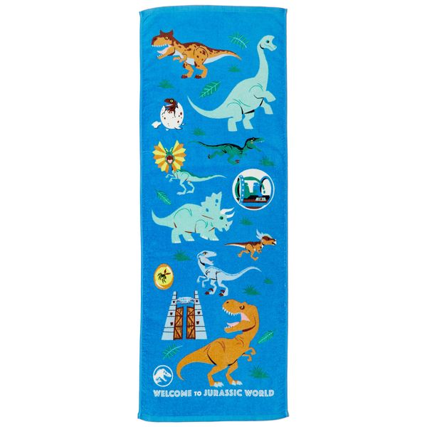 Marushin 4985004100 Bath Towel for Kids, Jurassic World, Beach, Sea, Pool, Summer