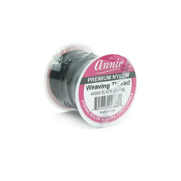 Annie Premium Nylon Weaving Thread 25yards Black #4866